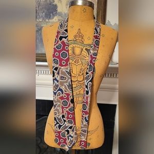 Arius Large Paisley Red and Blue Tie